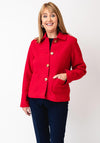 Micha Wool Blend Jacket, Red