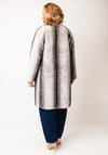 Micha Faux Fur Long Coat, Grey