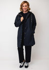 Micha Shower Repellent Hooded Coat, Navy