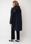 Micha Shower Repellent Hooded Coat, Navy