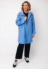 Micha Shower Repellent Hooded Coat, Blue