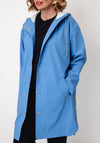 Micha Shower Repellent Hooded Coat, Blue