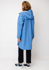 Micha Shower Repellent Hooded Coat, Blue