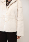 Micha Faux Fur Jacket, Cream