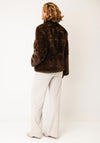 Micha Faux Fur Coat, Brown