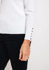 Micha Fine Knit Short Cardigan, White
