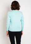 Micha Round Neck Fine Cardigan, Mint