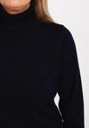 Micha Polo Neck Sweater, Navy