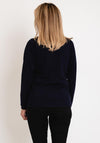 Micha Polo Neck Sweater, Navy