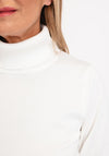 Micha Polo Neck Sweater, White