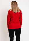 Micha Polo Neck Sweater, Red