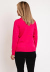 Micha Mock Neck Fine Knit Sweater, Pink