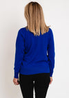 Micha Zip Funnel Neck Sweater, Royal Blue