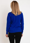 Micha Zip Funnel Neck Sweater, Royal Blue