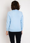 Micha Button Shoulder Sweater, Light Blue