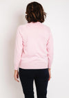 Micha Button Shoulder Sweater, Pink