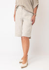 Micha Relaxed Long Shorts, Taupe