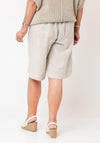 Micha Relaxed Long Shorts, Taupe