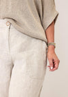 Micha Relaxed Long Shorts, Taupe