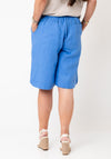 Micha Relaxed Wide Leg Shorts, Blue
