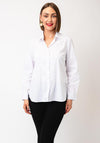 Micha Pearl Button Blouse, White