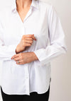 Micha Pearl Button Blouse, White