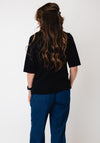 Micha Textured Button-Down Cardigan, Navy