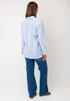 Micha Striped Cotton Shirt, Blue & White