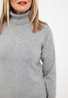 Micha Polo Neck Sweater, Grey