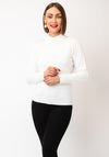 Micha Mock Neck Sweater, White