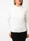Micha Mock Neck Sweater, White
