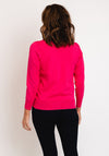 Micha Zip Funnel Neck Sweater, Pink