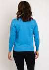 Micha Zip Funnel Neck Sweater, Blue
