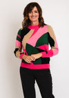 Micha Block Pattern Knit Sweater, Multi