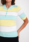 Micha Snap Button Polo Shirt, Multi