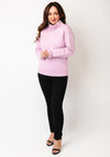 Micha High Rollneck Jumper, Pink