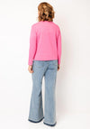 Micha Round Neck Cotton Jumper, Pink