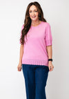 Micha Frilled Detail Top, Pink