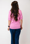 Micha Frilled Detail Top, Pink