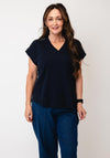 Micha Basic with Detail T-Shirt, Navy