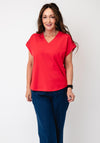 Micha Basic with Detail T-Shirt, Red