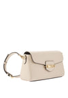 MICHAEL Michael Kors Pebbled Leather Logo Crossbody Bag, Cream