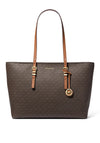 MICHAEL Michael Kors Quinn Large Signature Logo Tote Bag, Brown