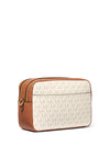 MICHAEL Michael Kors Bryant Monogram Camera Crossbody Bag, Vanilla & Acorn
