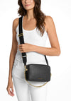 MICHAEL Michael Kors Bryant Pebbled Leather Camera Crossbody Bag, Black