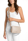 MICHAEL Michael Kors Bryant Pebbled Leather Camera Crossbody Bag, Light Sand
