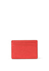 Michael Kors Jet Set Pebbled Leather Card Holder, Burnt Orange