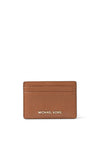 MICHAEL Michael Kors Jet Set Pebbled Leather Card Holder, Tan