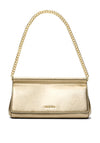 MICHAEL Michael Kors Carmine Metallic Leather Pochette, Gold