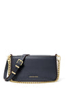 MICHAEL Michael Kors Bryant Pebbled Leather Convertible Pochette Crossbody Bag, Navy